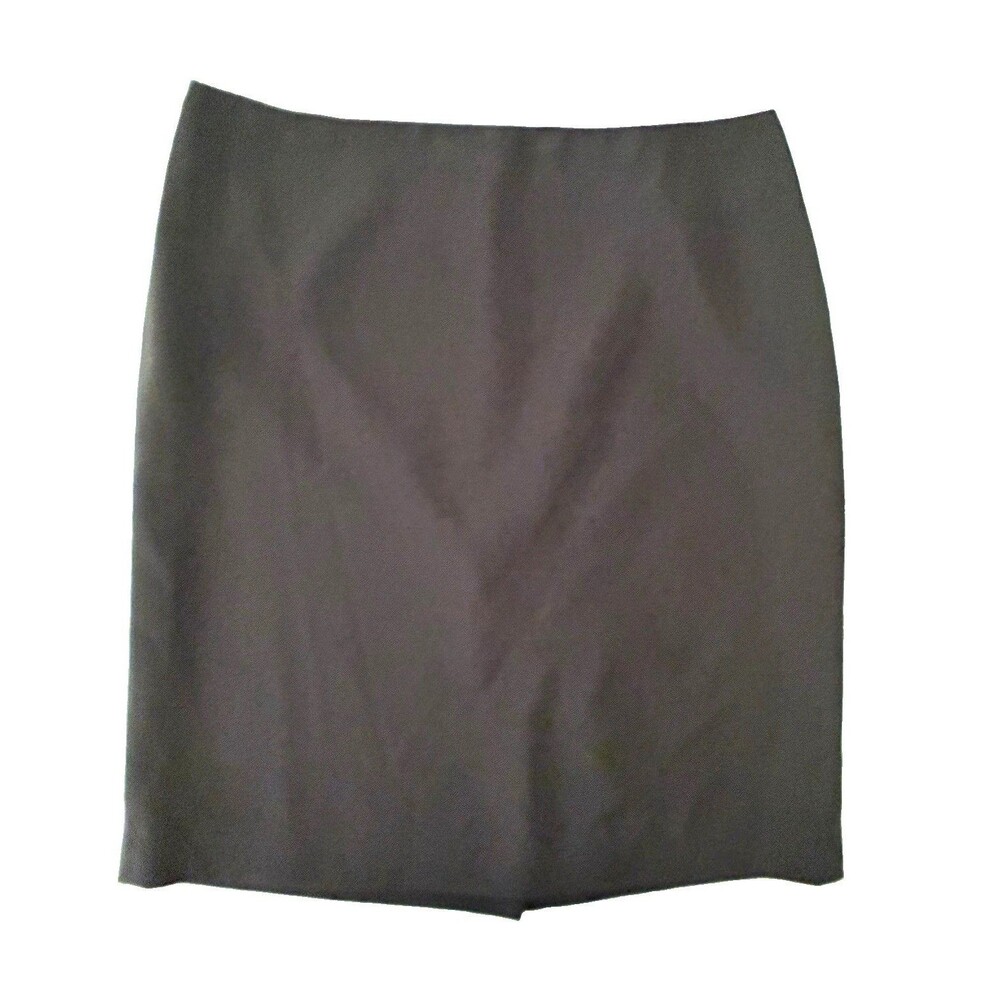 Anne Klein Essentials Black Pencil Skirt Petites 6P Knee Length Lined Zip